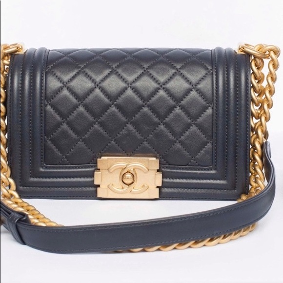 CHANEL Handbags - Black Gray Chanel Le Boy bag, New